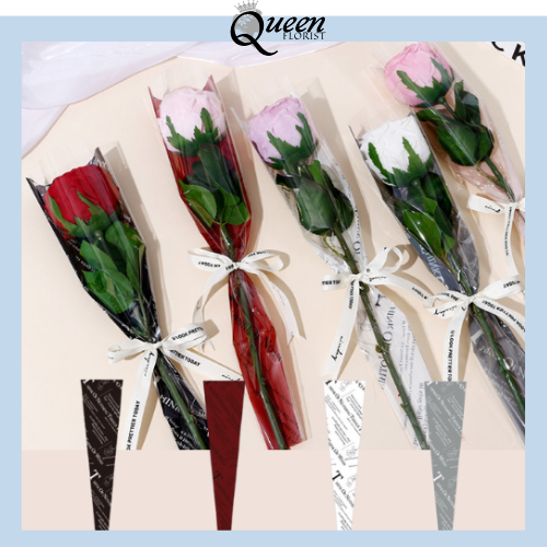 

Wrapping Plastik Instant Mini Buket Mawar Single Rose Bunga Mawar Ecer Satuan SF24