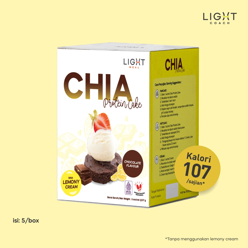 

CHIA Protein Cake - Chocolate | Pancake Rendah Kalori | Camilan Diet Friendly