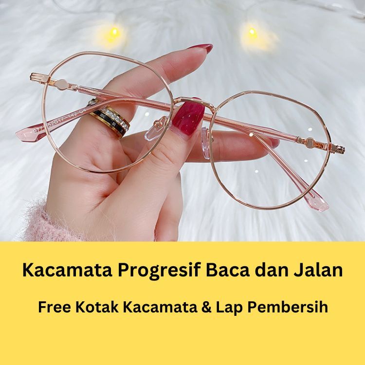 Kacamata Baca Progresif Baca Jalan Anti Radiasi Blueray Kacamata Dua Fungsi Optik Medan Kaca 007