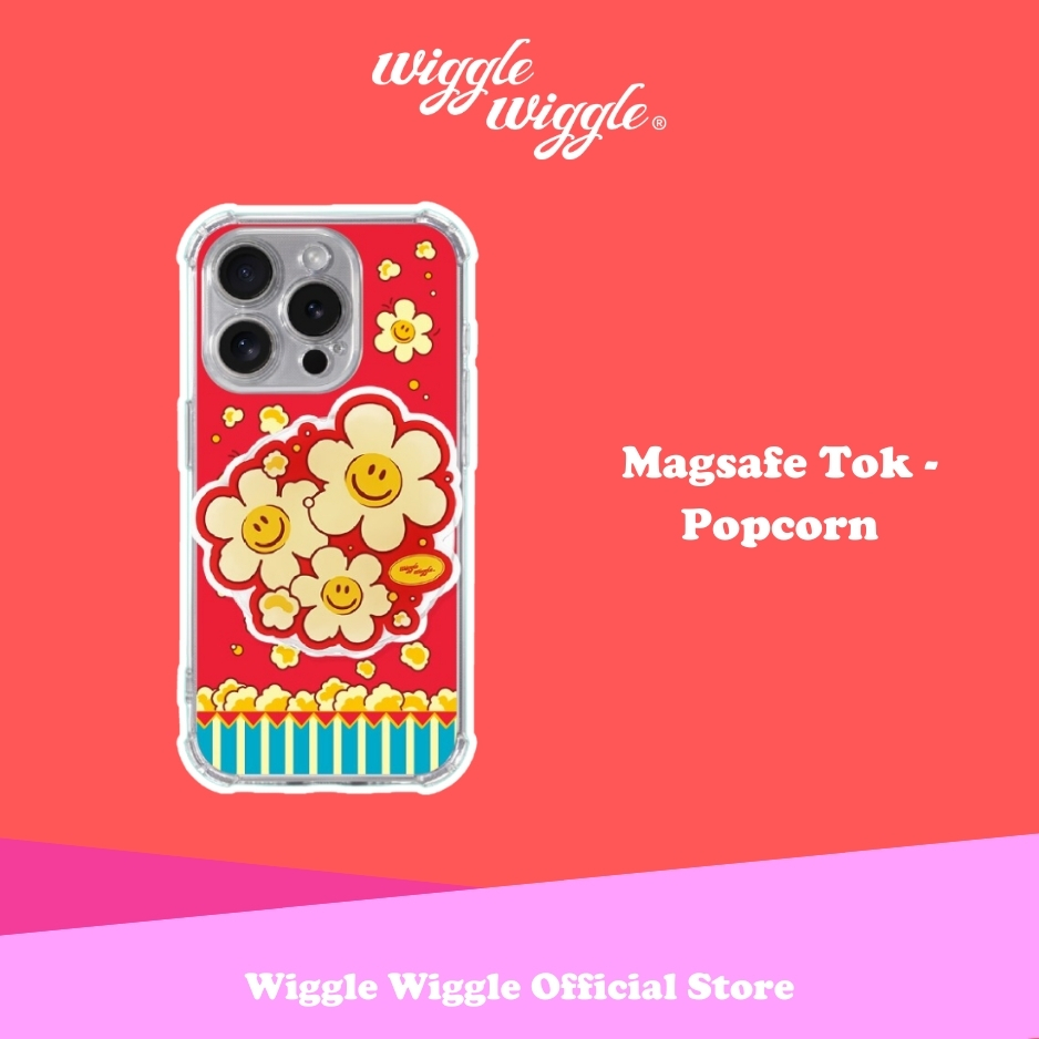 Wiggle Wiggle Magsafe Tok - Popcorn Aesthetic Lucu Korea