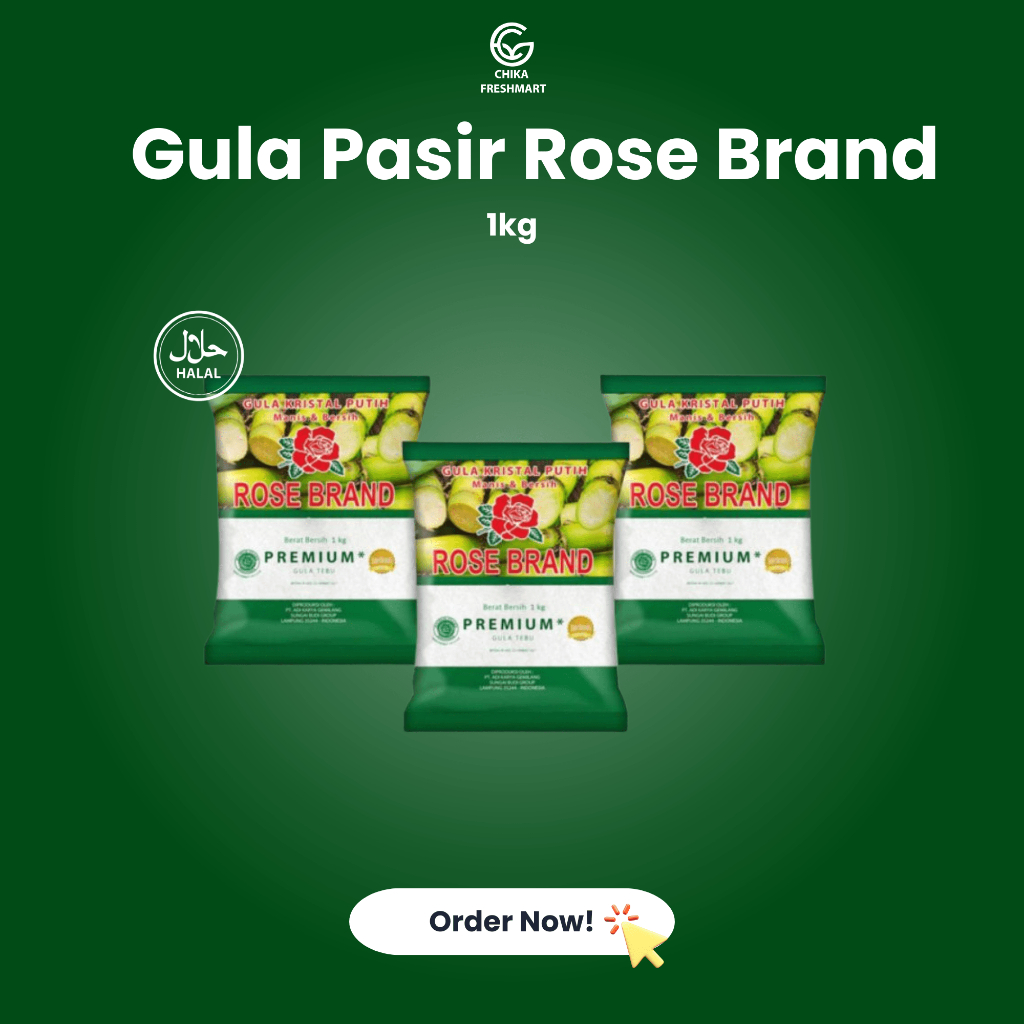 

Gula Rose Brand Kristal Putih 1kg Murahhh