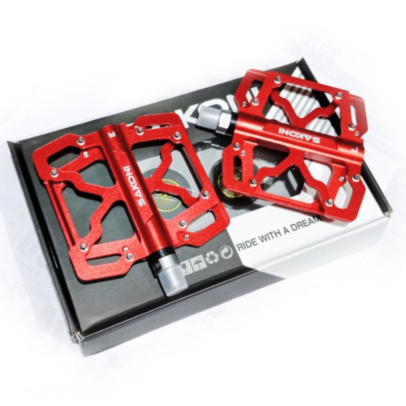 (PROMO) Pedal Sepeda MTB SAKONI 3 Bearing Alloy