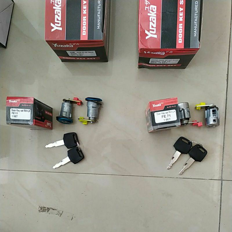 Yuzaka Kunci Pintu Mobil Door Lock Key Set PS100/FE111, FE 71
