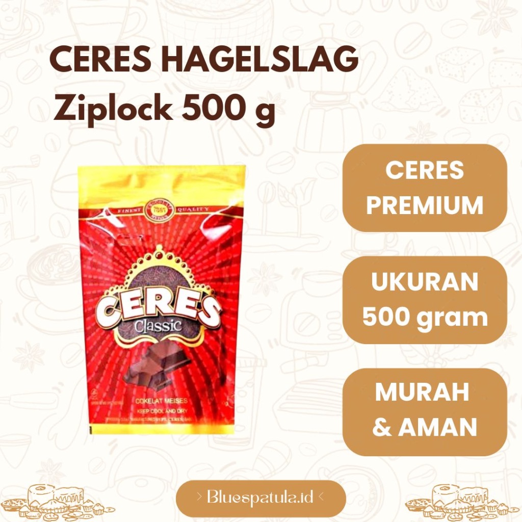 

Chocolate Ceres Hagelslag Ziplock 500gr