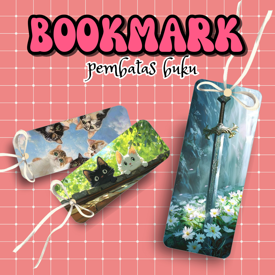 

[BOOKMARK] PEMBATAS BUKU BOOKMARK PRAKTIS ISI 5 PCS KOLEKSI BARANG ASTHETIC