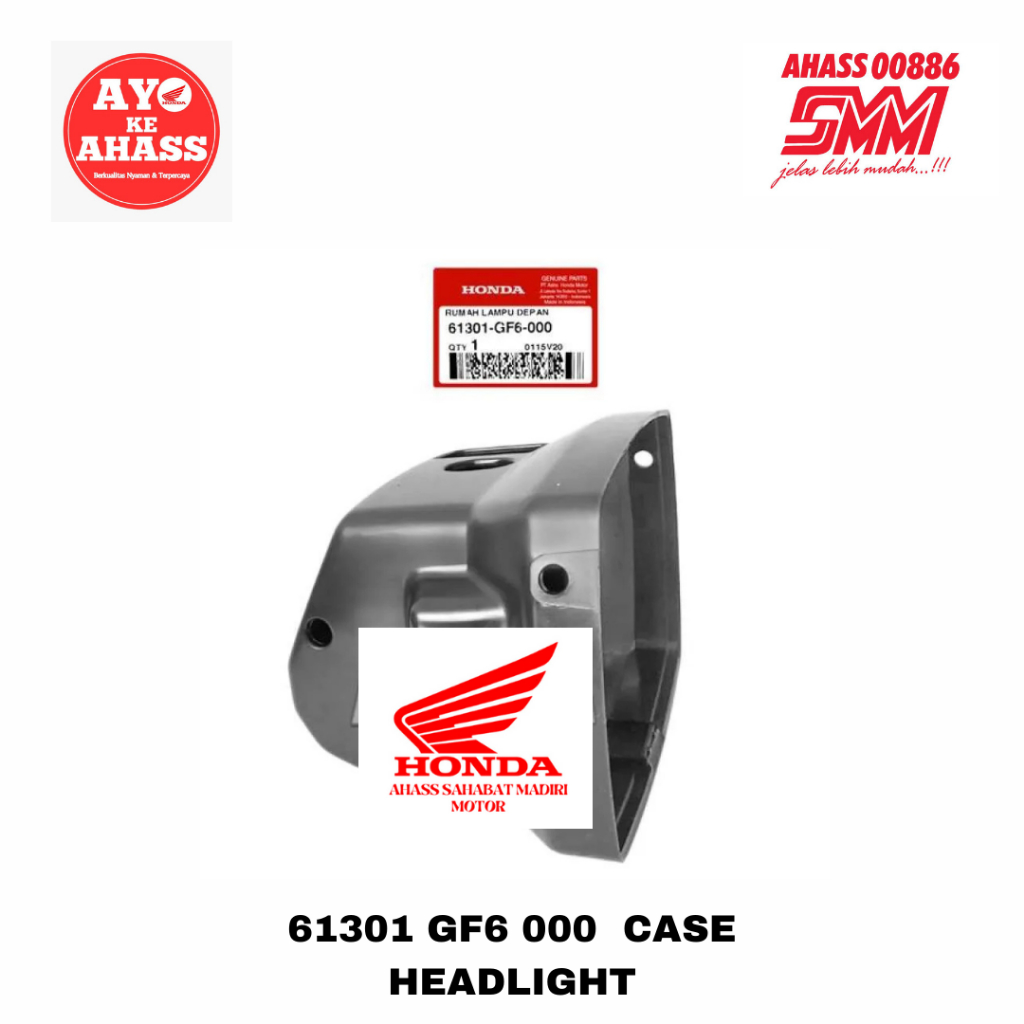 CASE HEAD LIGHT dengan kode 61301-GF6-000