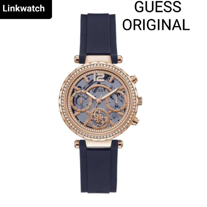 Guess Watches GW0484L2 Original SOLSTICE Jam Tangan Wanita Analog Navy Original Garansi Resmi
