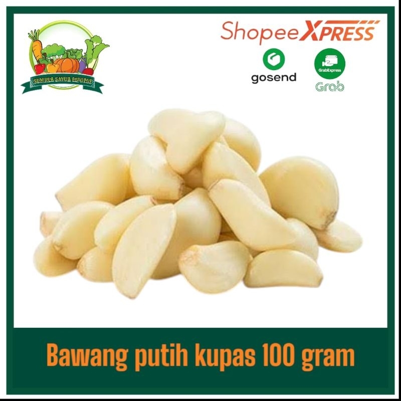 

Bawang putih kupas 100 gram - KIRIM INSTAN