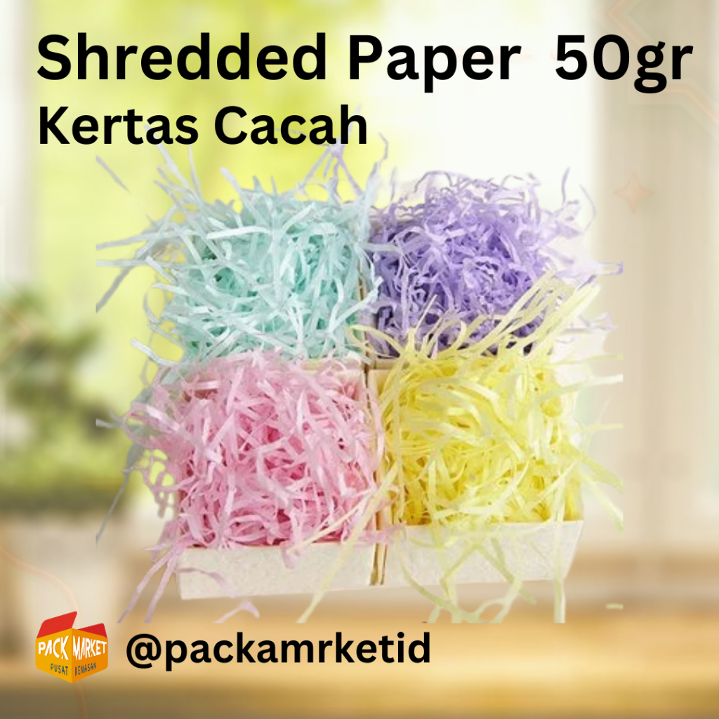 

Shredded paper 50gr / Kertas Cacah / Filler Kertas / Isian Filler Box
