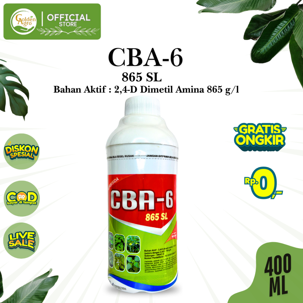 HERBISIDA CBA-6 CBA6 865SL SL 400ML ML