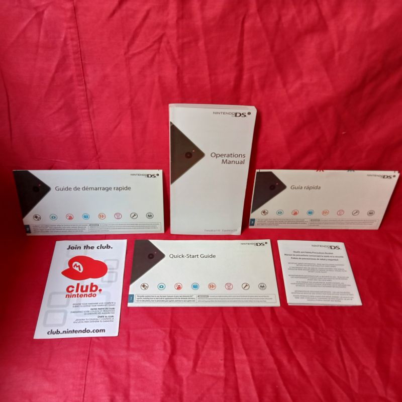 Nintendo DSi Manual Guide & Booklet