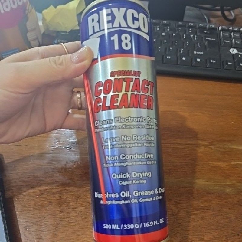 rexco 18 contact cleaner / pelumas contact cleaner rexco 18 500ml