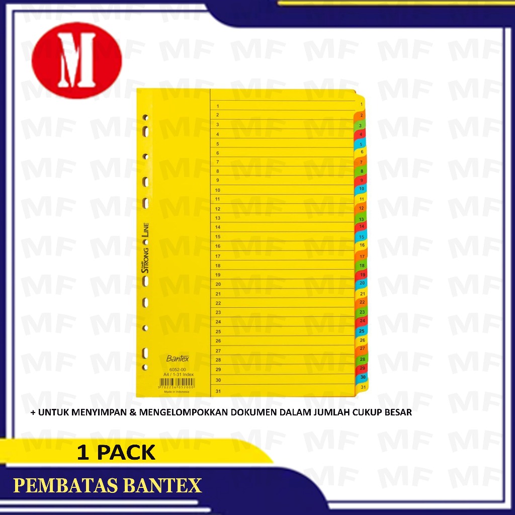 

Divider/ Pembatas Binder Bantex