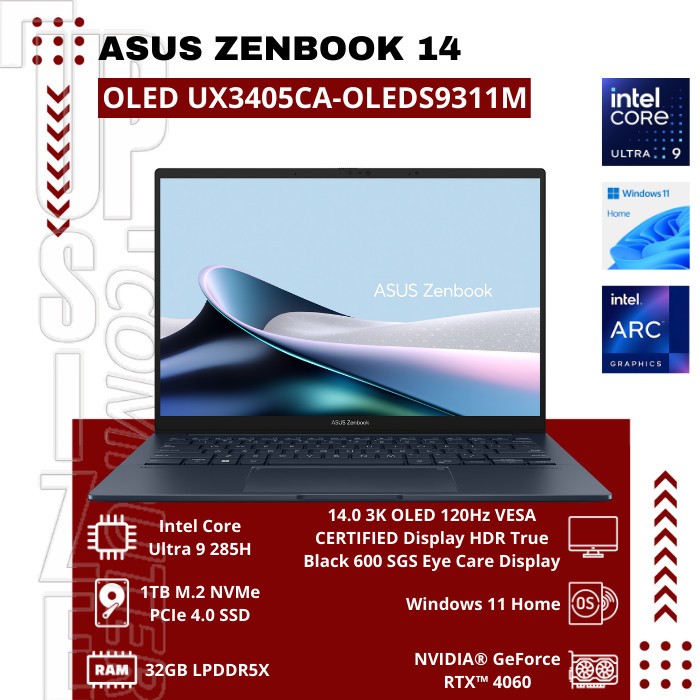 ASUS Zenbook 14 Oled - UX3405CA-OLEDS9311M