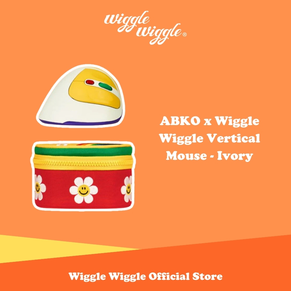 Wiggle Wiggle ABKO x Wiggle Wiggle Vertical Mouse - Ivory