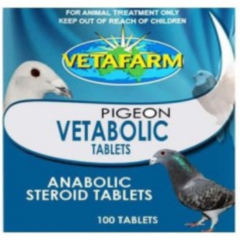 VETABOLIC VETAFARM  BOLIC SUPLEMEN OBAT DOPING VITAMIN BURUNG MERPATI LOMBA PER TABLET