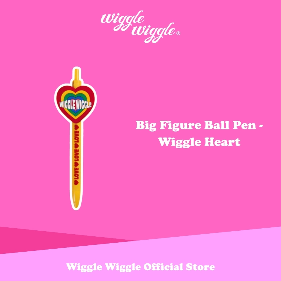 

Wiggle Wiggle Big Figure Ball Pen - Wiggle Heart Pulpen Bolpoin Bulpen Hitam Lucu Korea
