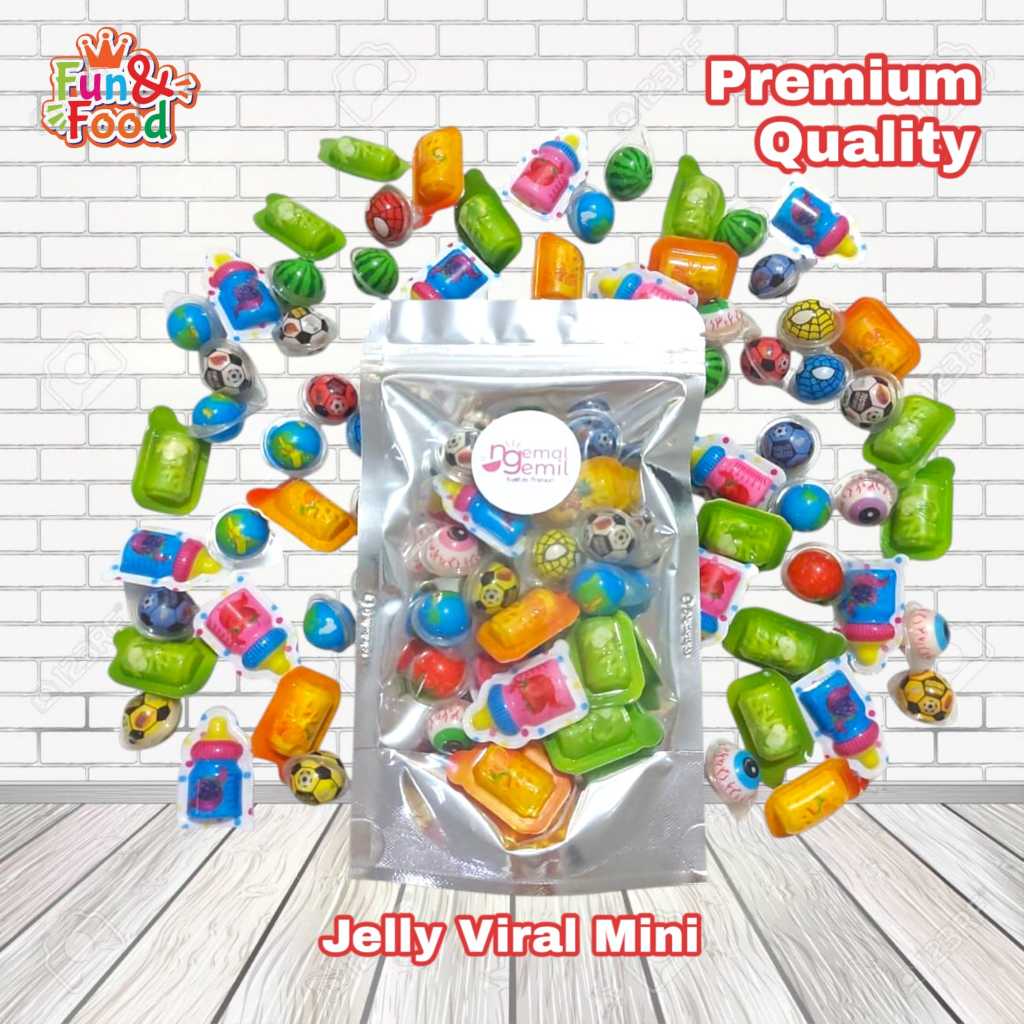 

CEMILAN MINI JELLY VIRAL MIX BOLA MATA BUAH ANEKA BENTUK LUCU (FF)