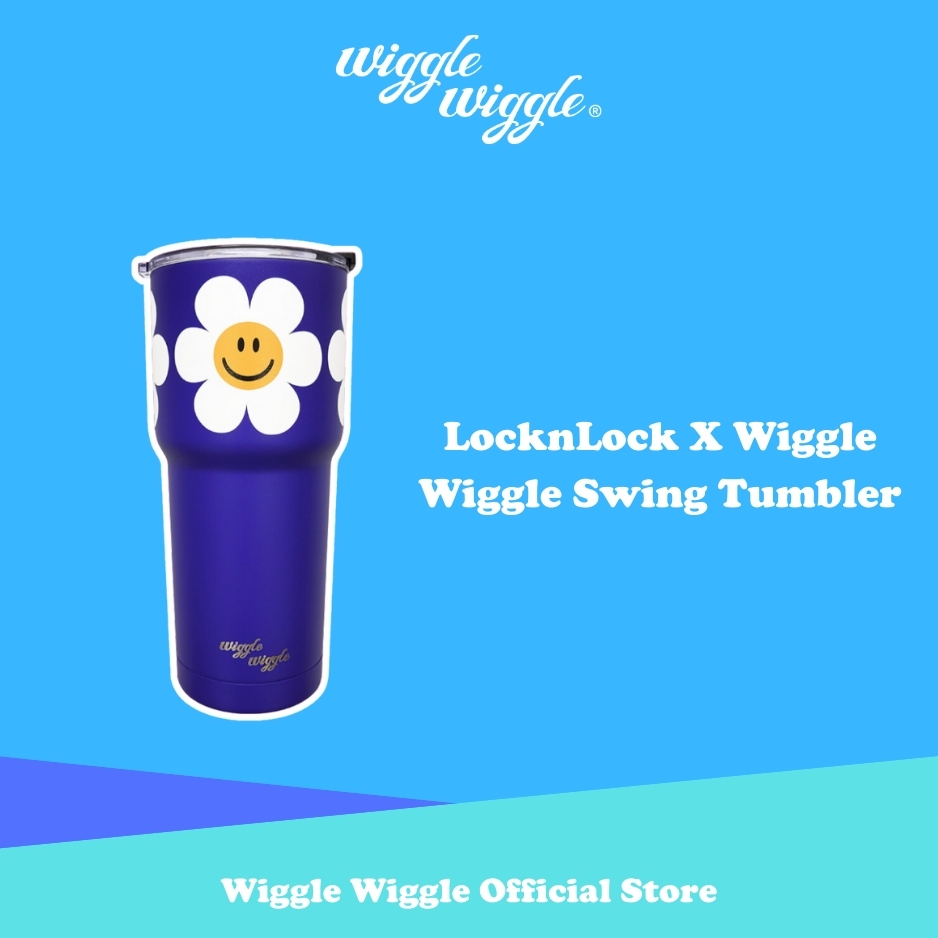 Wiggle Wiggle LocknLock X Wiggle Wiggle Swing Tumbler Botol Minum Besar Premium Lucu Korea