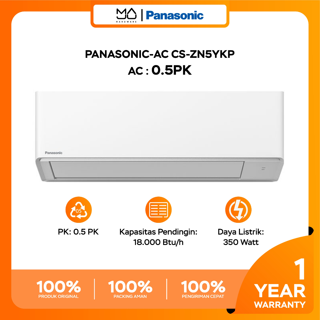 PANASONIC AIR CONDITIONER CS-ZN5YKP 0.5PK