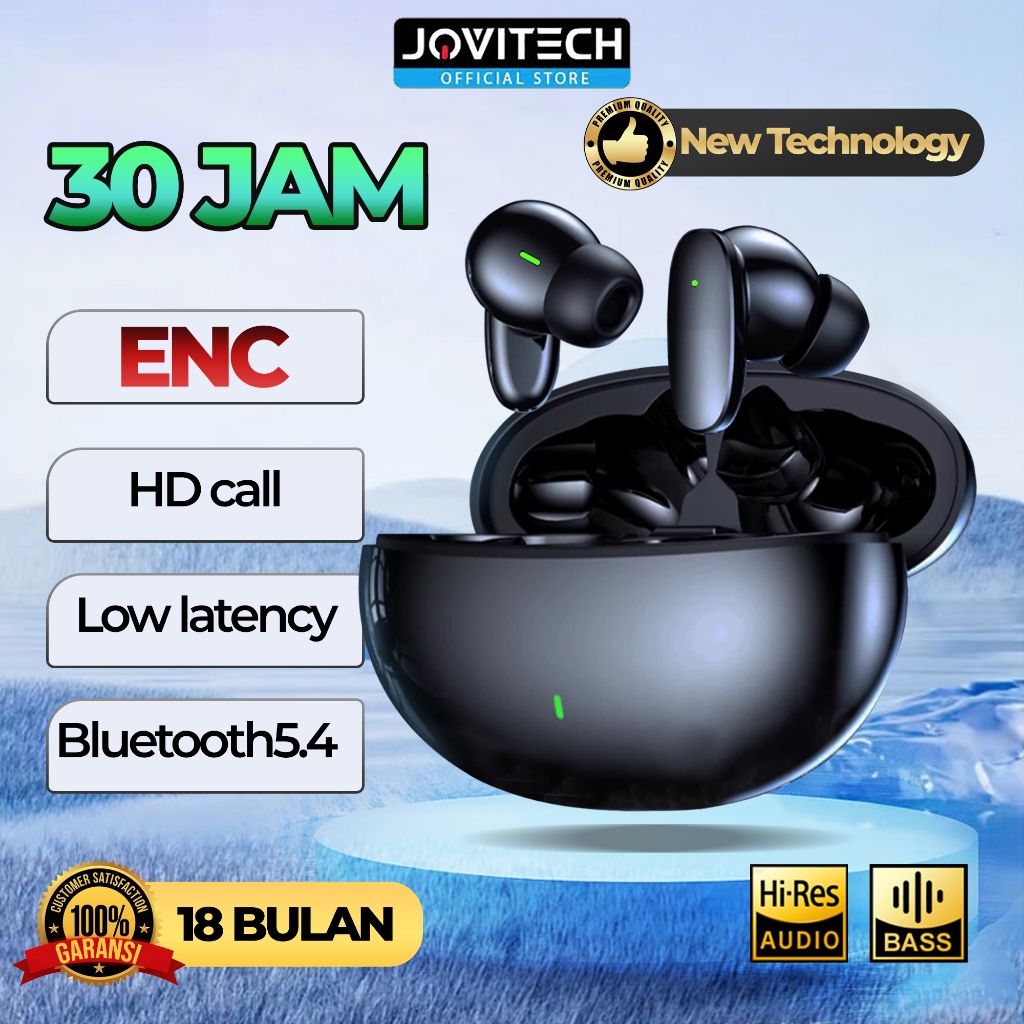 Jovitech EP51C ENC Earphone Earbuds Environmental Noise Cancellation Headset Wireless Earphone Bluet