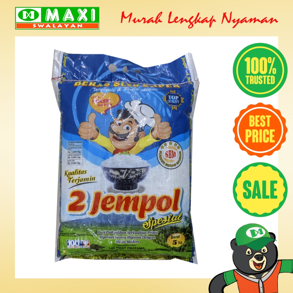 

Beras 2 Jempol Kemasan 5kg