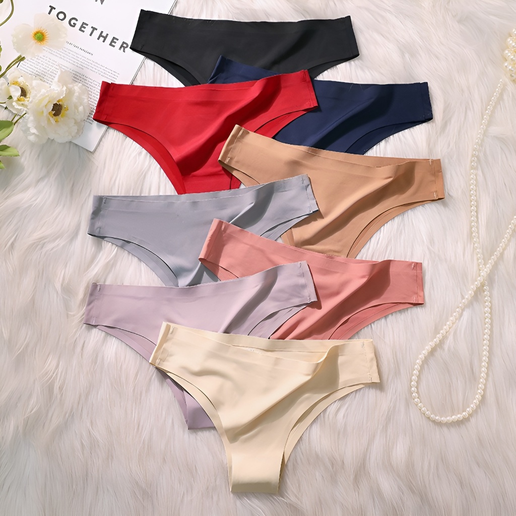 [COD✅] Celana Dalam Wanita Tanpa Jahitan CD Fashion Silk CD, Celana Dalam Wanita Thong, Celana Dalam