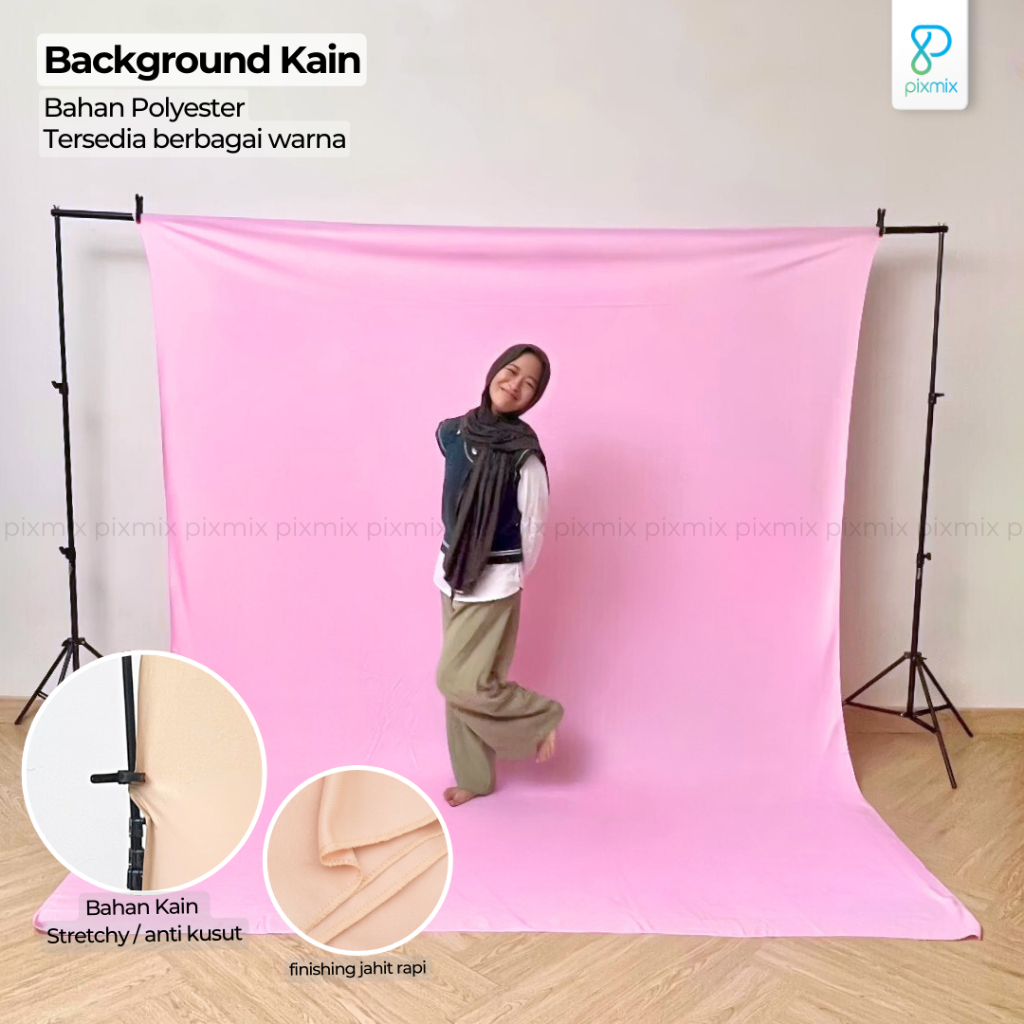 Background Foto Studio Polos / Background Foto Kain - 2.4 x 3 Meter