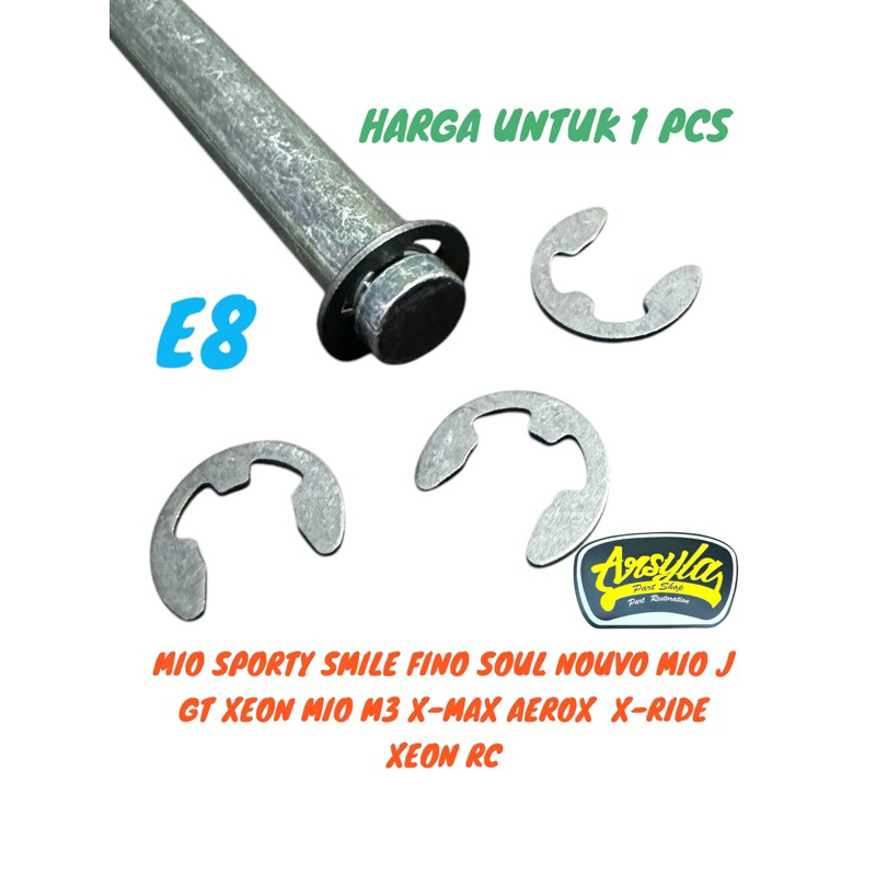 klip clip snapring kacing as standar 2 tengah yamaha mio sporty nouvo fino mio j gt xeon mio m3 x-ma