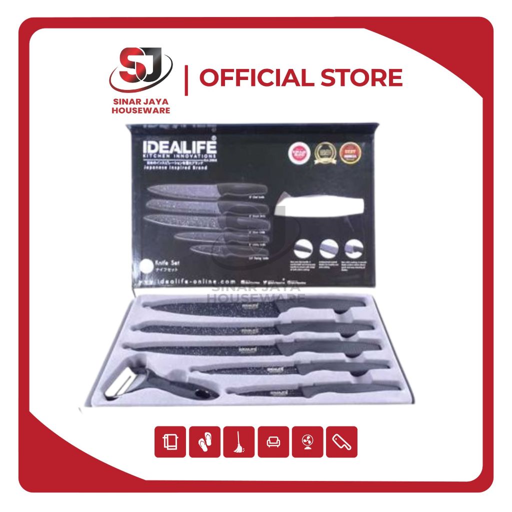 knife set / pisau set IL-160 Idealife