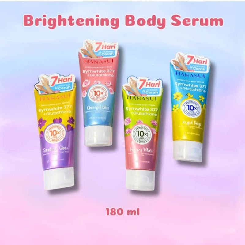 HANASUI Brightening Body Serum SymWhite377 + Glutathione Happy Vibes | Sunshine Glow