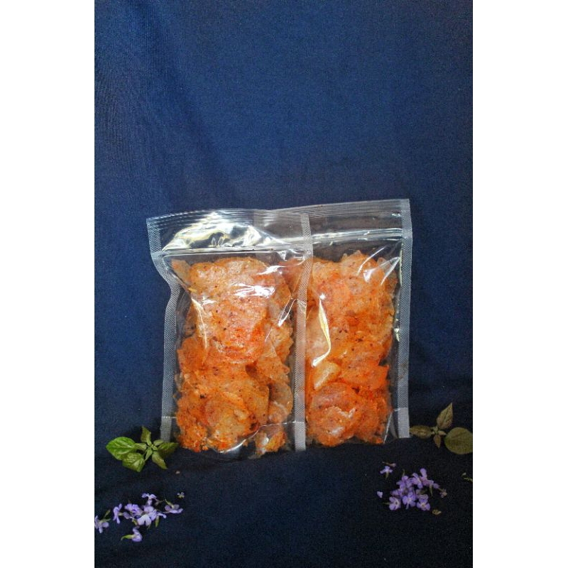 

keripik kaca pedas extra daun pouch termurah