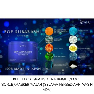 [PROMO BUY BELI 2 box GRATIS AURA BRIGHT/FOOT SCRUB/MASKER WAJAH (SELAMA PERSEDIAAN MASIH ADA)] SOP 