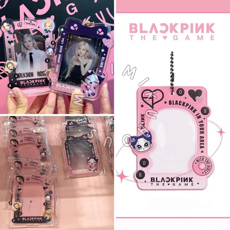 MINISO X BLACKPINK THE GAME PHOTOCARD HOLDER KEYRING BLINKY CARD CASE JENNIE LISA ROSE JISOO BPTG TH