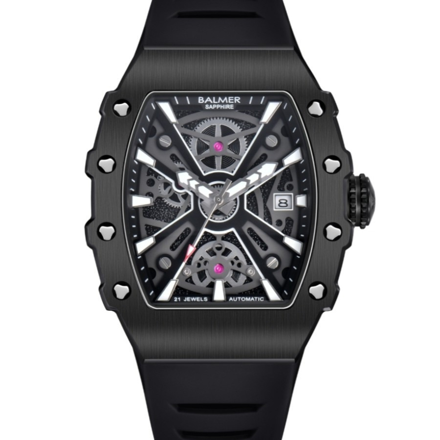 Jam Tangan Pria Balmer 8836 Automatic Sapphire Glass-Hitam