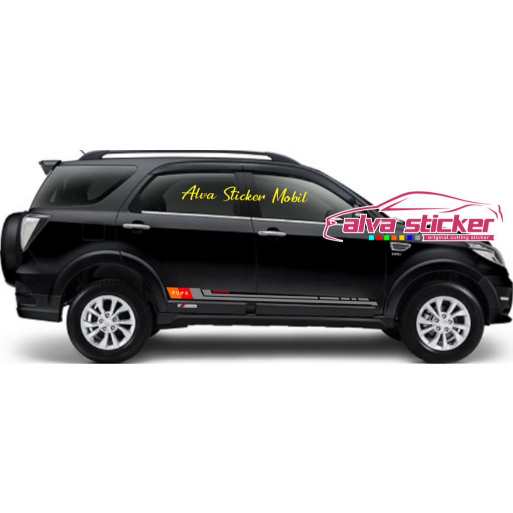 Jungle_Shop_ Sticker Terios Stiker Terios List Stripe Minimalist Mobil Daihatsu Terios Konde Sticker