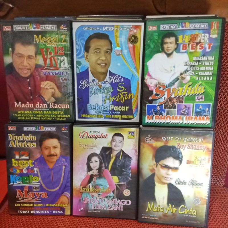 SALE VCD KARAOKE LAGU DANGDUT PRIA,100% ORIGINAL bebas pilih judul,CHAT JUDULNYA KEPENJUAL