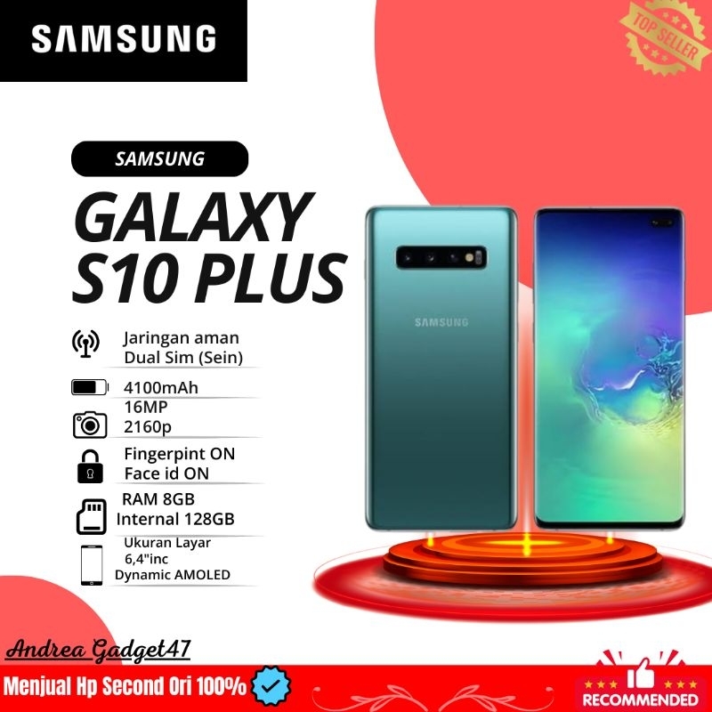 Samsung S10+ Resmi Indo SECOND Original