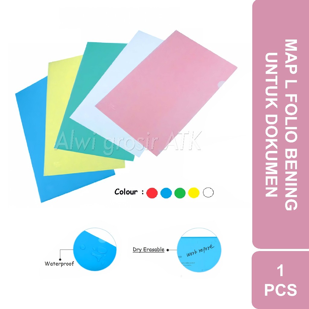 

Map L Bening Ukuran Folio Untuk Dokumen | 1 Pcs