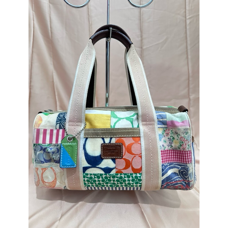 COACH Vintage Multicolor Patchwork Signature
