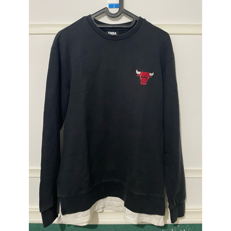 Chicago Bulls NBA crewneck logo bordir authentic