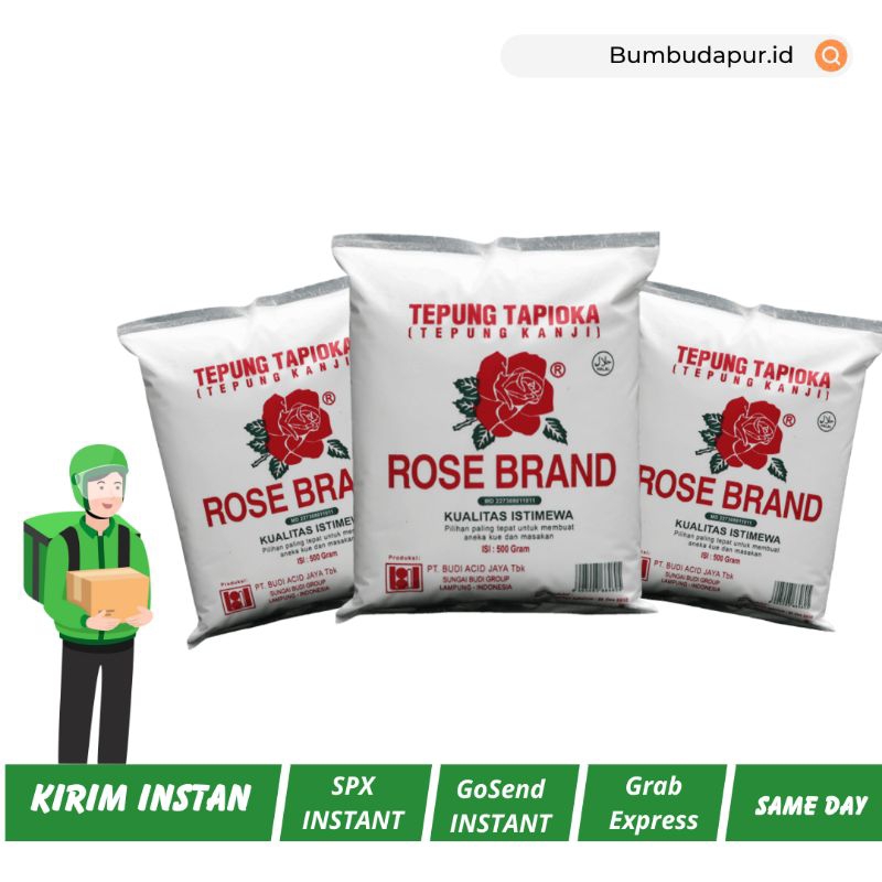 

Tepung Tapioka Rose Brand 500 gram Tepung Kanji