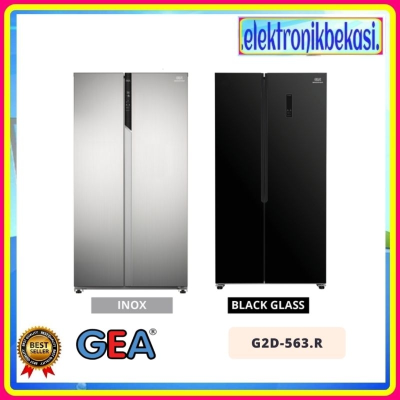 KULKAS GEA  G2D-563 R INOX / KULKAS GEA SIDE BY SIDE G2D 563 R INOX 563 LITER / GEA SBS G2D-563 R IN