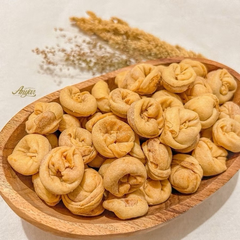 

Pangsit lipat isi abon udang kemasan 250gr