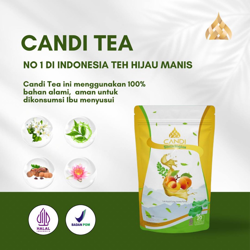 

CANDI TEA rasa persik