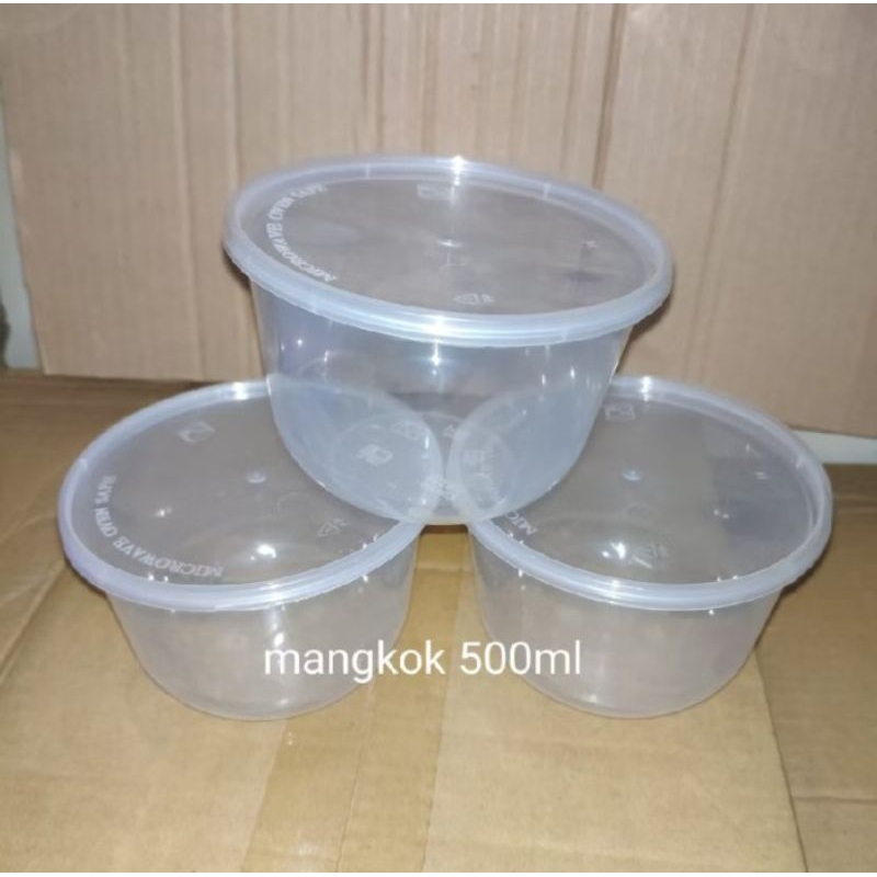THINWALL MANGKOK BULAT 500ML - MANGKOK PLASTIK 500ML RB -  ISI 25PCS