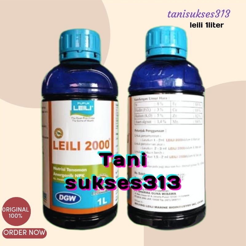 pupuk cair leili 2000 1liter pupuk penanggulangi asem aseman tanaman 1liter laili 1liter leili