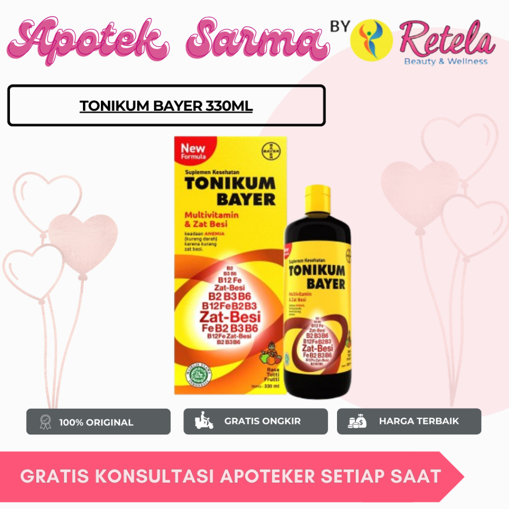 TONIKUM BAYER 330ML / SUPLEMEN PENAMBAH DARAH