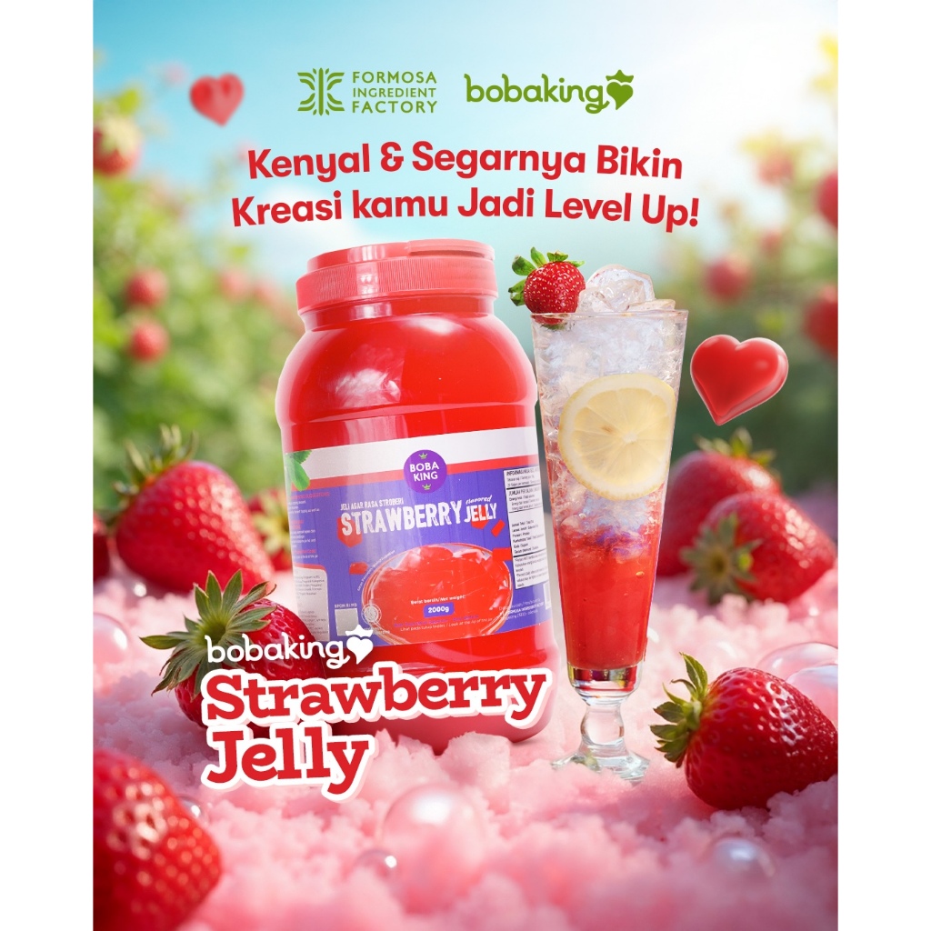 

Boba King - Topping Strawberry Jelly