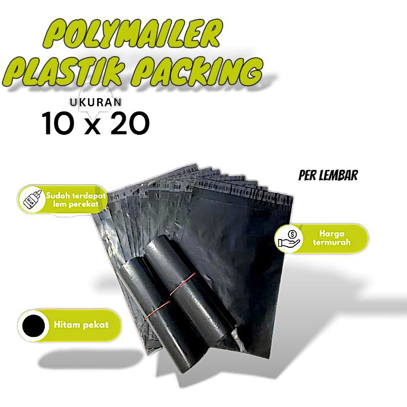 

Plastik Polymailer 10x20 Hitam kegunaan packing dan lainnya